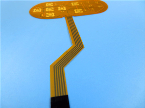 2-Layer Flexible Printed Circuit Board Built On Polyimide With PI Stiffener